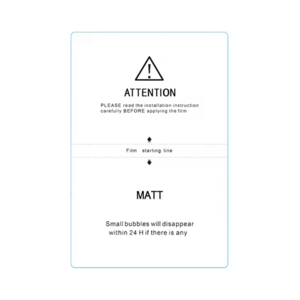ATTENTION MATTE 12×19cm