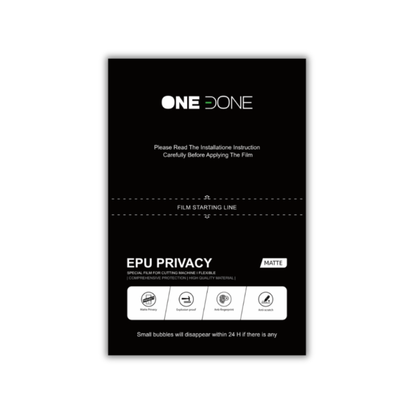 ONEDONE - EPU PRIVACY - MATTE - 12×18cm