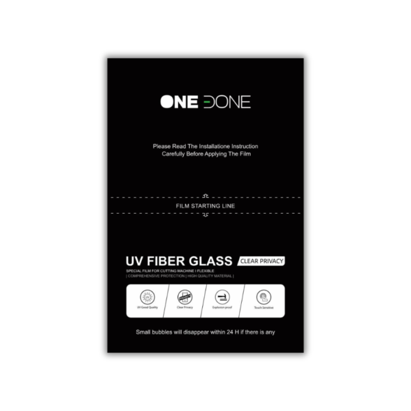 ONEDONE - UV FIBER GLASS - CLEAR PRIVACY - 12×18cm