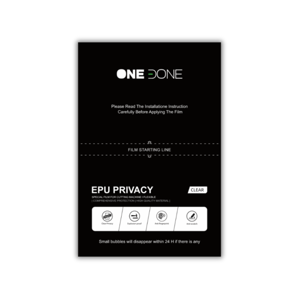 ONEDONE - EPU PRIVACY - CLEAR - 12×18cm