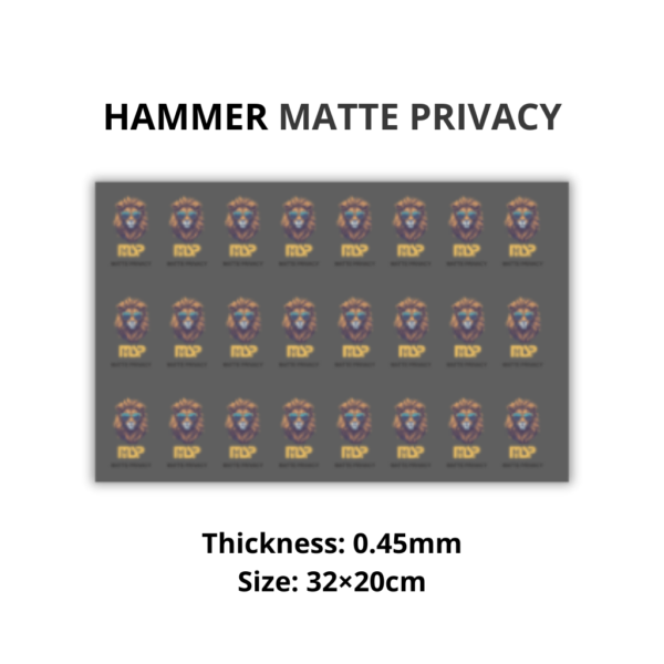 MSP - PET - MATTE PRIVACY - 0.45mm - 31×20cm