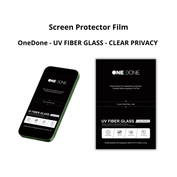ONEDONE - UV FIBER GLASS - CLEAR PRIVACY - 12×18cm