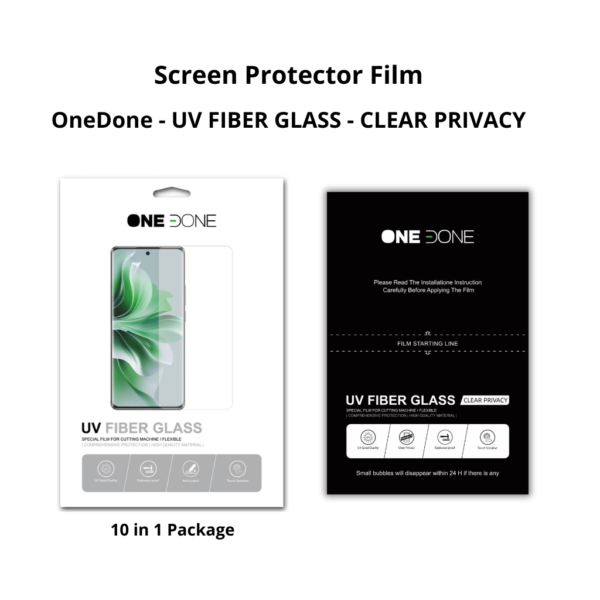 ONEDONE - UV FIBER GLASS - CLEAR PRIVACY - 12×18cm