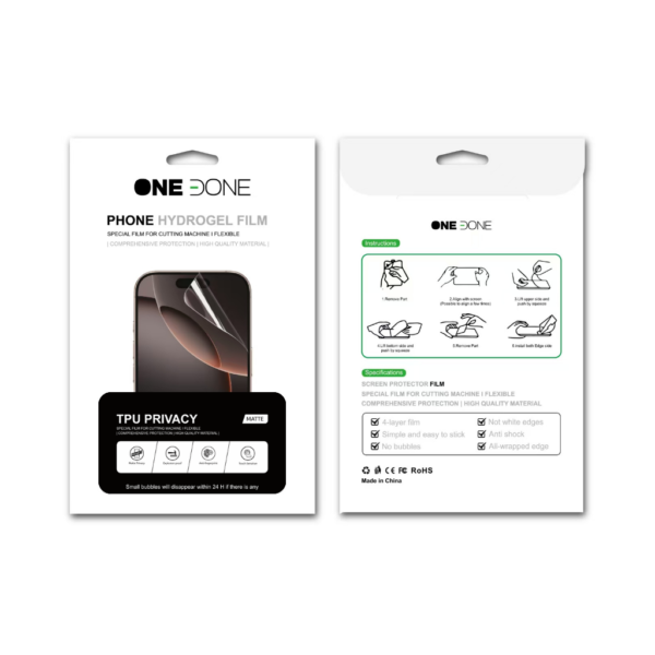 ONEDONE - TPU PRIVACY - MATTE - 12×18cm